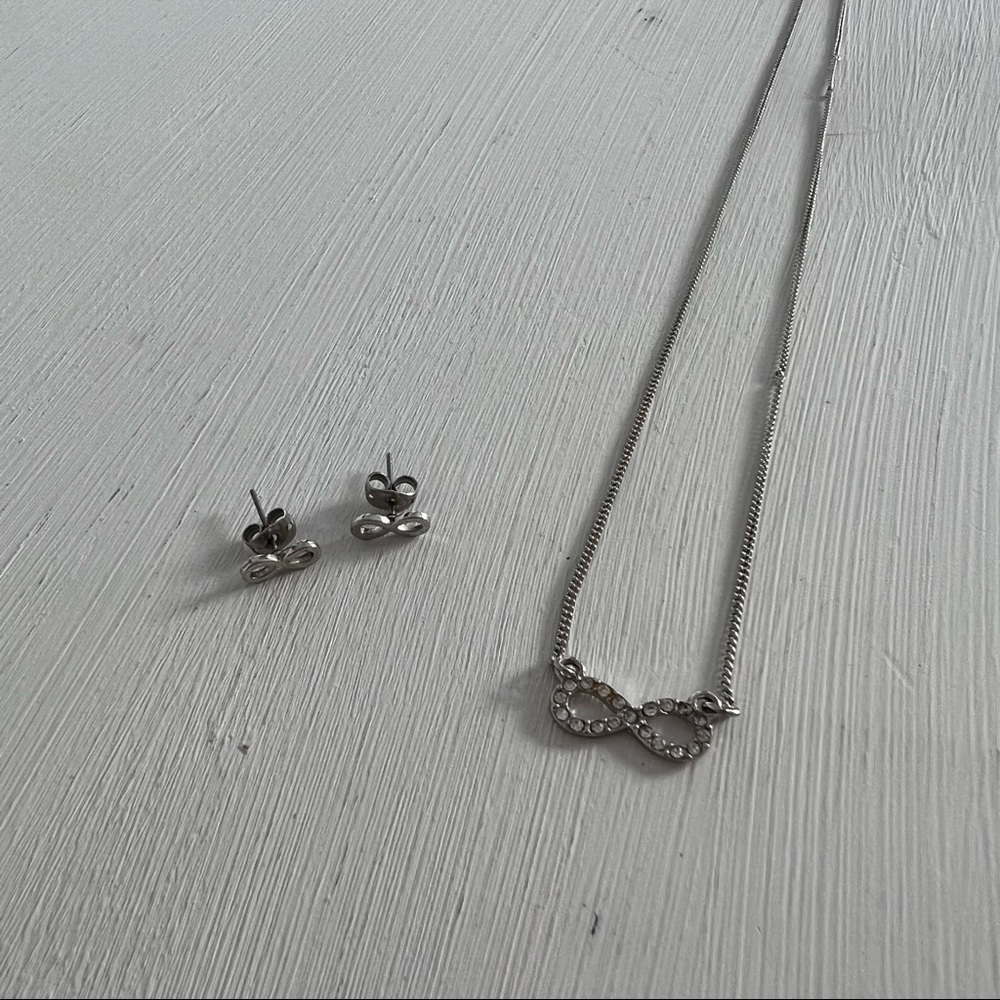 Infinity Necklace and Earring Set (3 for $15)